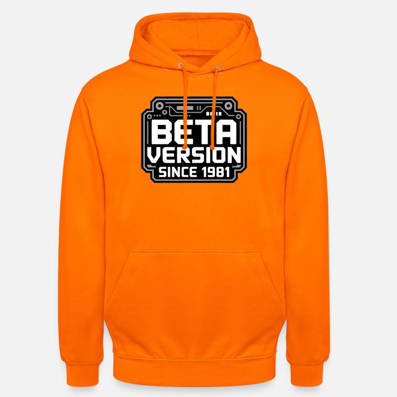 Conception de logo Retro Tech - Sweat-shirt à capuche unisexe - orange