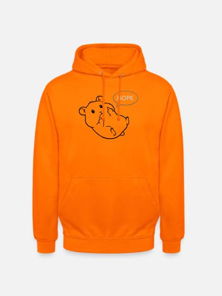 lazy hamster hamster lover hamster owner - Unisex Hoodie - orange