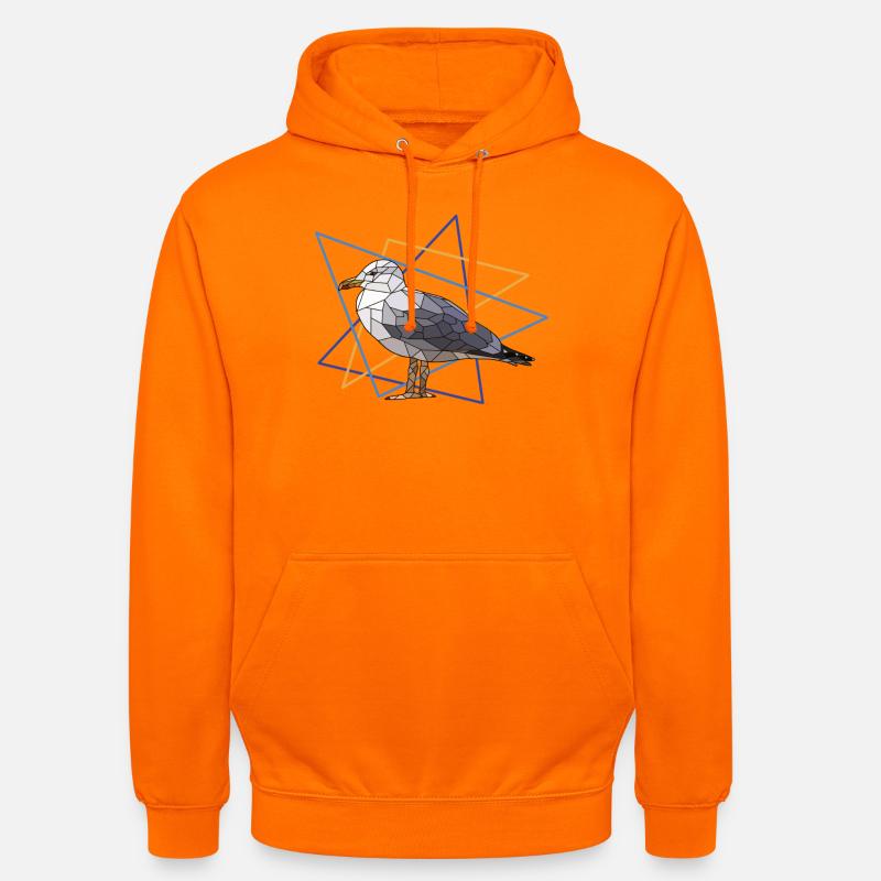 Mouette - Sweat-shirt à capuche unisexe - orange