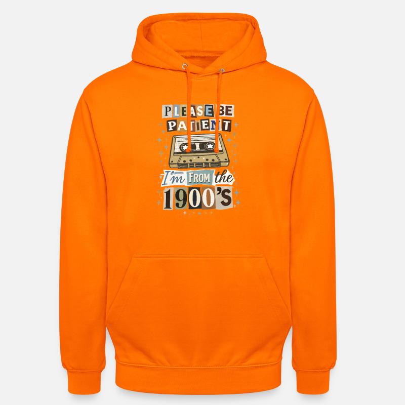 Nostalgie rétro sur cassette - Sweat-shirt à capuche unisexe - orange