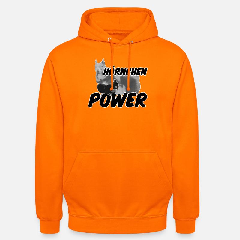 Hörnchenpower Eichhörnchen Tiere Spruch - Unisex Hoodie - Orange