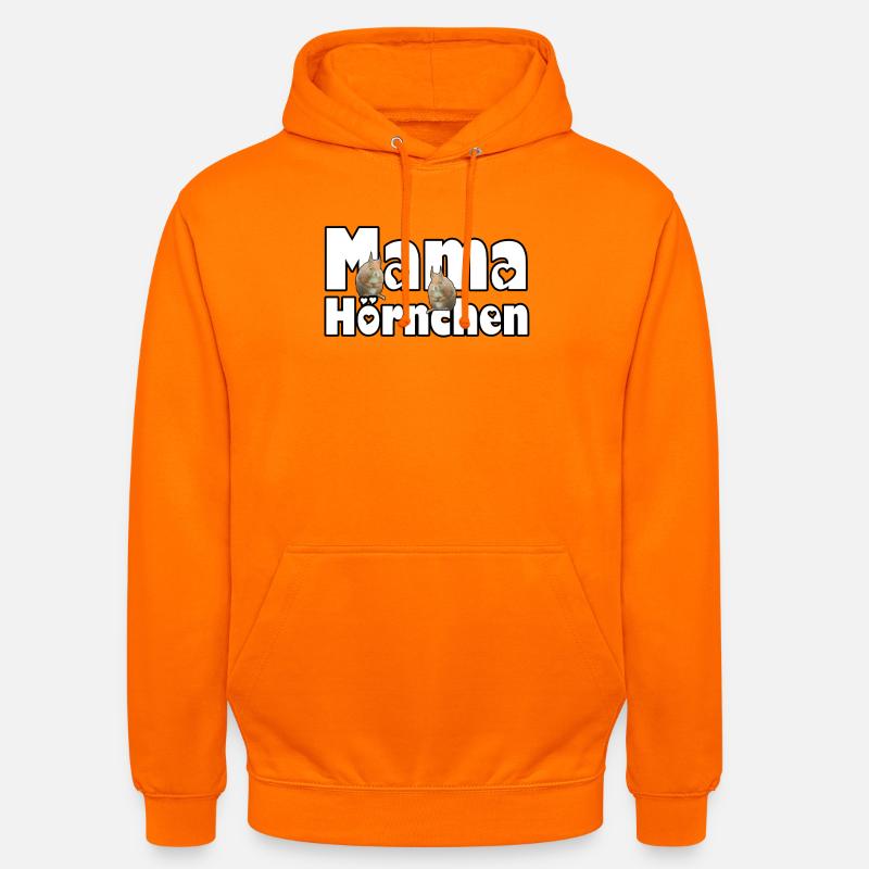 Mama Eichhörnchen Mutter Tier Muttertag Spruch - Unisex Hoodie - Orange