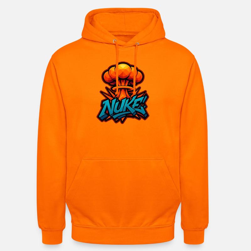 MICRO-ONDE!  - Explosion de graffitis | Design exclusif - Sweat-shirt à capuche unisexe - orange