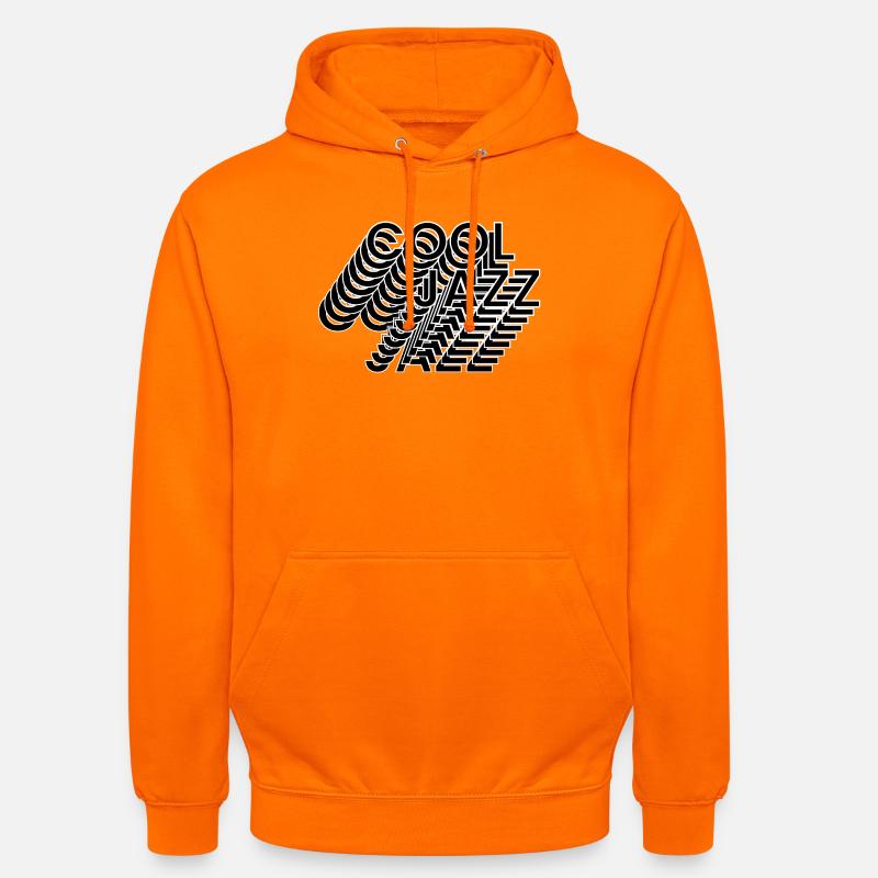 Lignes cinétiques de jazz cool - Sweat-shirt à capuche unisexe - orange