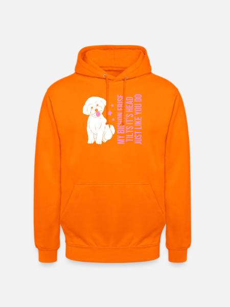 Bichon Frise Hund - Unisex Hoodie - Orange