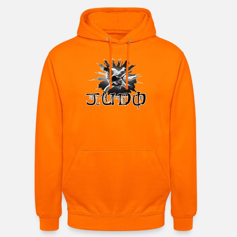 Judo - Sweat-shirt à capuche unisexe - orange