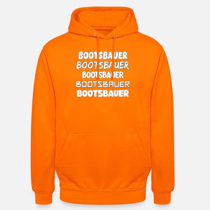 Constructeurs de bateaux - Sweat-shirt à capuche unisexe - orange
