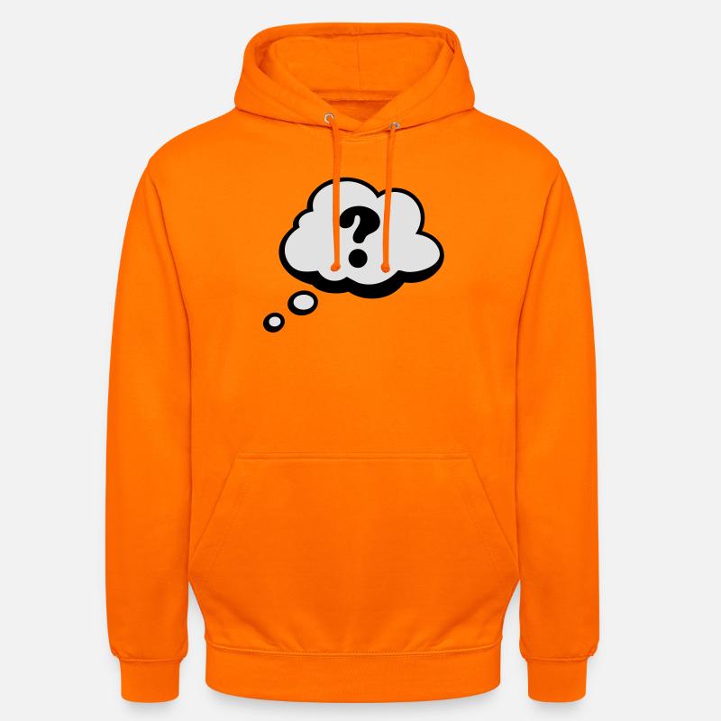 Bulle Comiques point d'interrogation - Sweat-shirt à capuche unisexe - orange