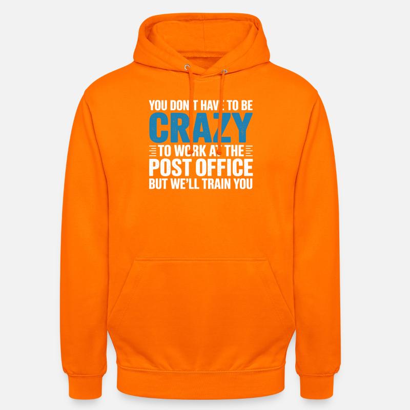 Lustiger Postbote Postpostangestellter - Unisex Hoodie - Orange