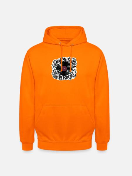 Dark Melodies Spin Forever - Unisex Hoodie - orange
