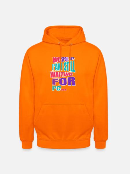 No Spoilers PC Gamer Retro - Unisex Hoodie - Orange