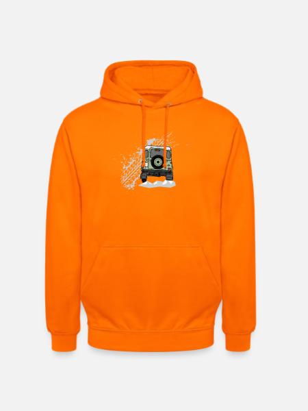 Defender Splash Rear - Unisex Hoodie - orange