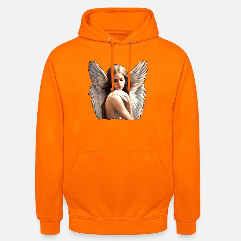 Ange céleste - Sweat-shirt à capuche unisexe - orange