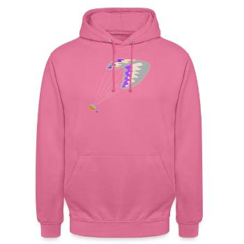 Gleitschirm - Unisex Hoodie - Pink - Vorne - Alina (178cm) & Michal (187cm)