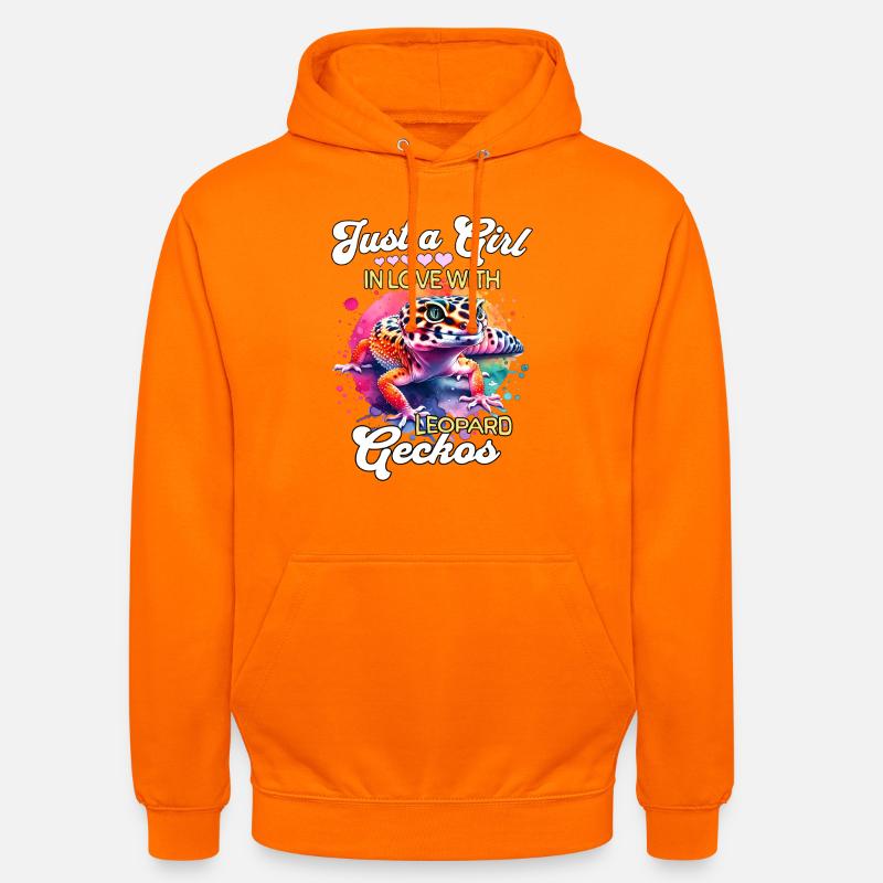 Mädchen Leopardgecko - Unisex Hoodie - Orange