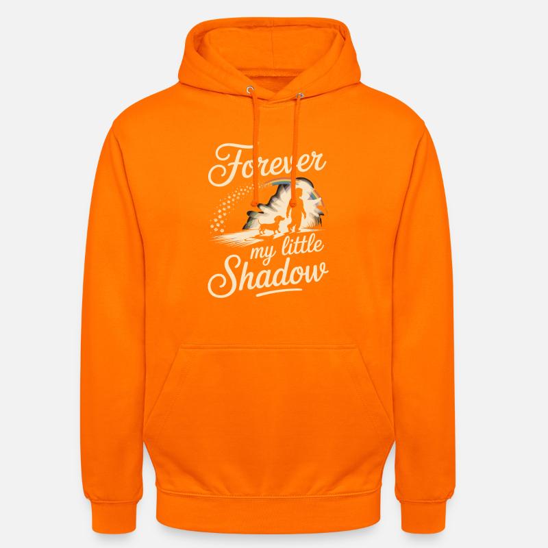 Teckel Shadow - Sweat-shirt à capuche unisexe - orange