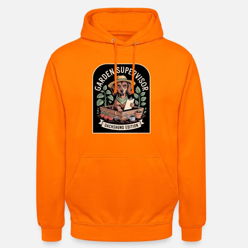 Teckel Jardinier - Sweat-shirt à capuche unisexe - orange