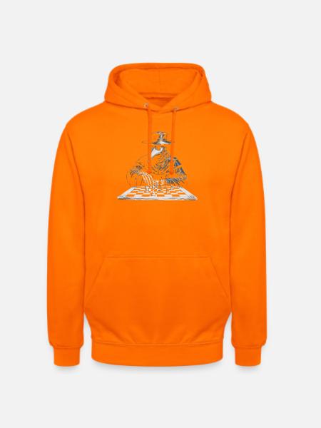 Pestdoktor Schach-Gambit - Unisex Hoodie - Orange