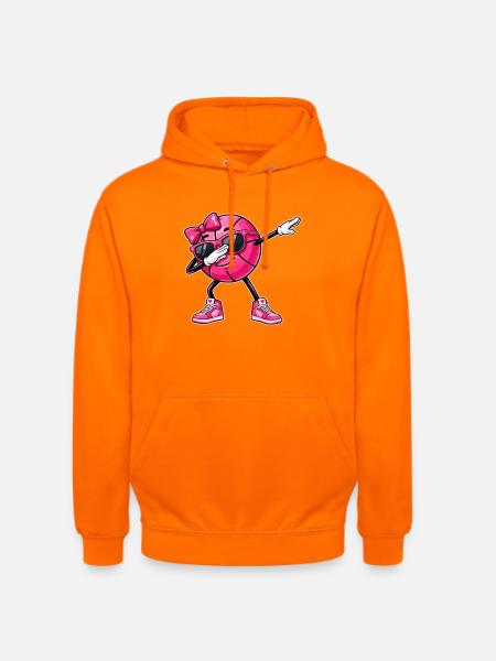 Basketball Basketballerin, Mädchen, Frauen - Unisex Hoodie - Orange