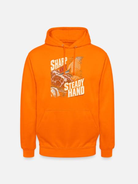 Metzger Schlachter Metzgerhandwerk - Unisex Hoodie - Orange