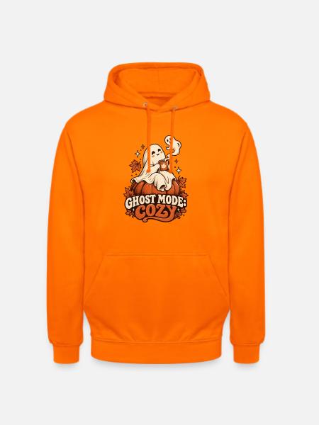 Cozy Ghost – Süßes Herbstgeist T-Shirt - Unisex Hoodie - Orange
