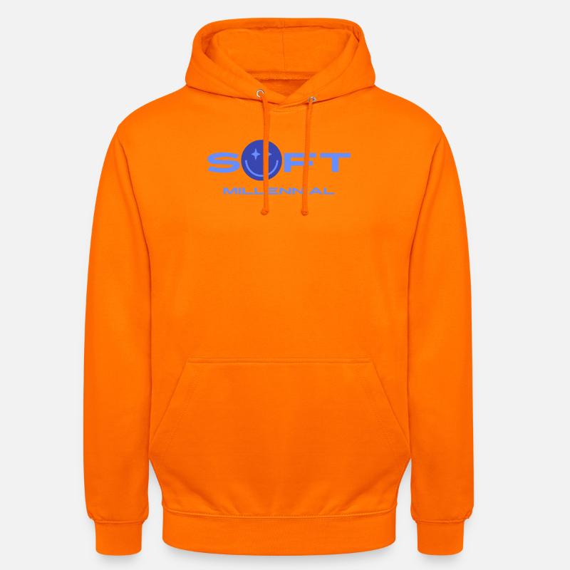 Soft Millennial Logo - Sweat-shirt à capuche unisexe - orange
