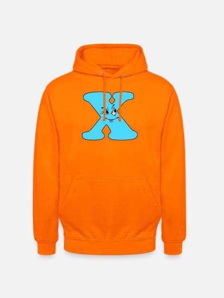 X - Unisex Hoodie - Orange