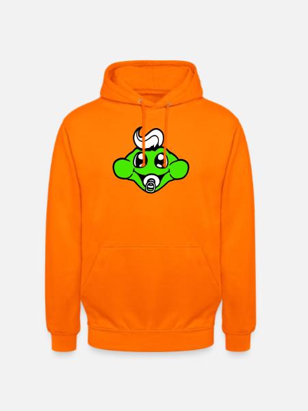 Frog Toad Baby Pacifier Mom Dad Child Family - Unisex Hoodie - orange