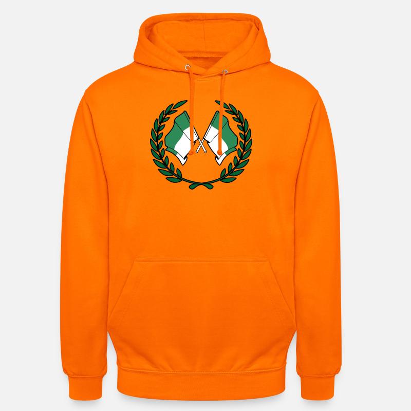 Vlieland Laurel Flags – Island Pride - Unisex Hoodie - Orange