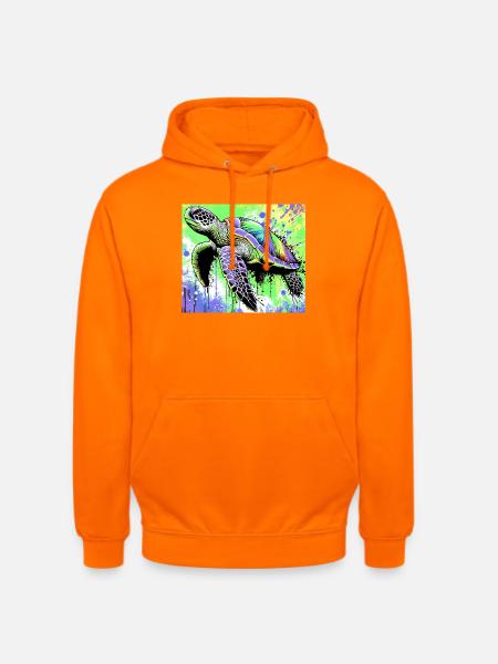 turtle - Unisex Hoodie - orange