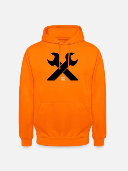 Home & Craft Logo – Wrench Crossed - Unisex Hoodie - orange