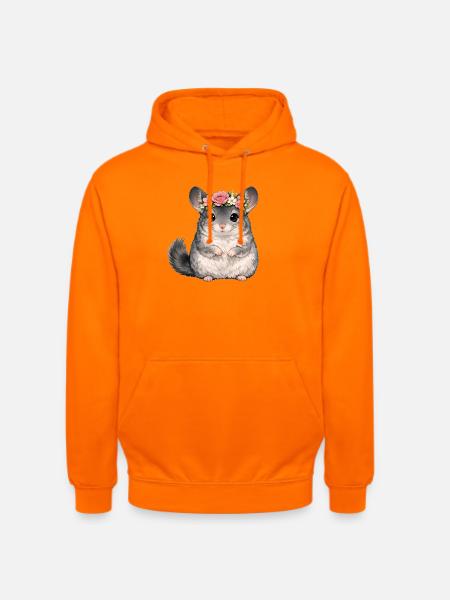 Chinchilla - Sweat-shirt à capuche unisexe - orange