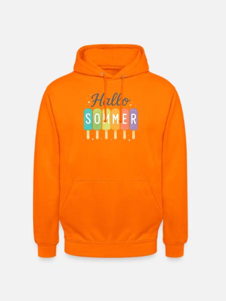 Hello Summer - Age Begins - Unisex Hoodie - orange