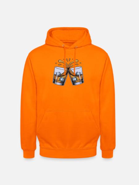 Prost: Zwei Gläser Klingen - Unisex Hoodie - Orange