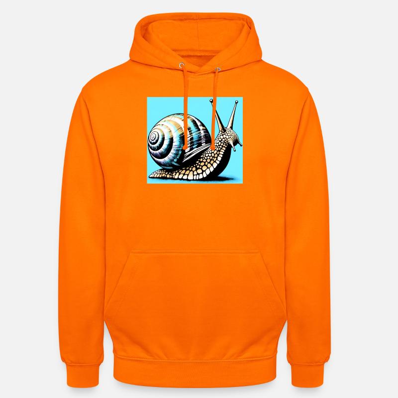 Escargot - Sweat-shirt à capuche unisexe - orange