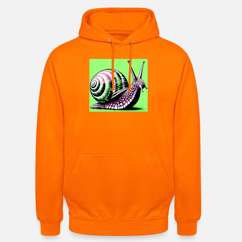 Escargot - Sweat-shirt à capuche unisexe - orange
