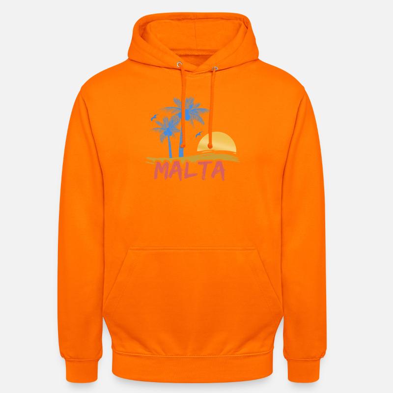 Malte - Sweat-shirt à capuche unisexe - orange
