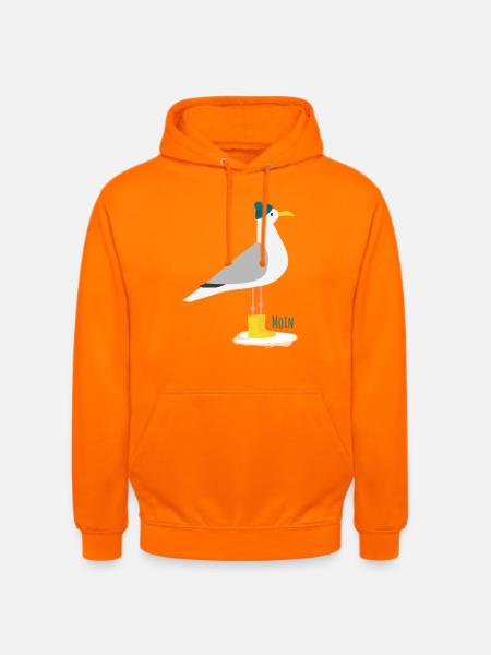 Möwe Bommelmütze MOIN - Unisex Hoodie - Orange