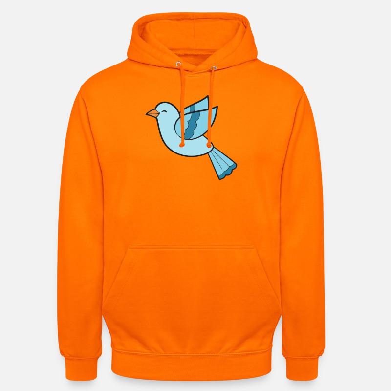 Oiseaux Oiseaux - Sweat-shirt à capuche unisexe - orange