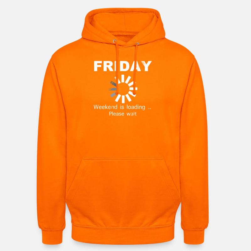 Friday Weekend Loading Spruch - Unisex Hoodie - Orange