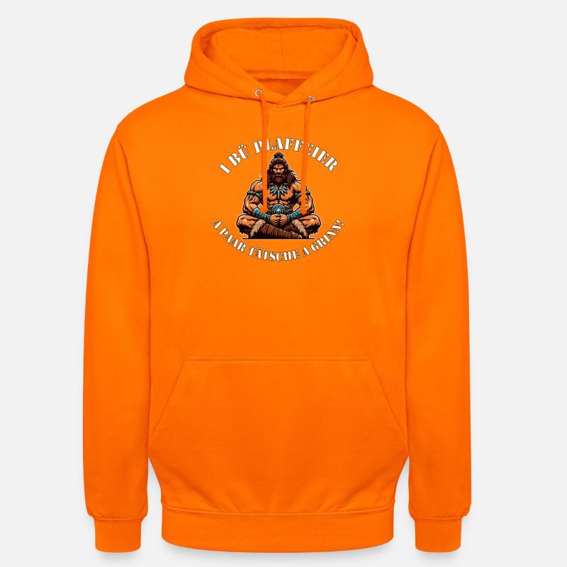 Urzeit Kraft Krieger "Plaffeier_Hoi" - Unisex Hoodie - Orange