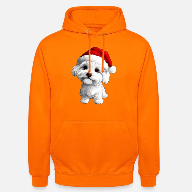 Julen valpen - Unisex-hettegenser - oransje