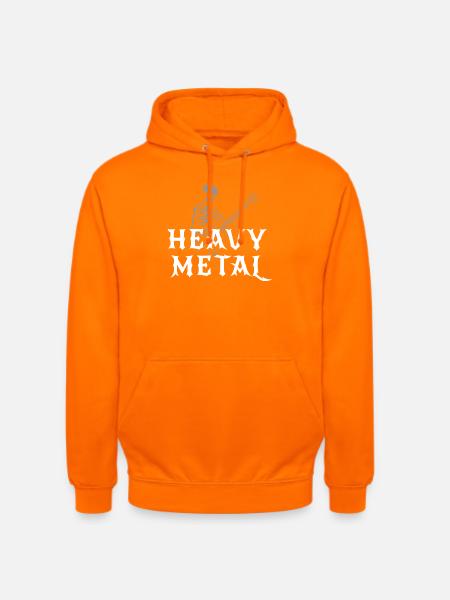 Heavy Metal Skelett - Unisex Hoodie - Orange