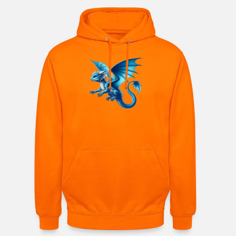 Dragon - Sweat-shirt à capuche unisexe - orange