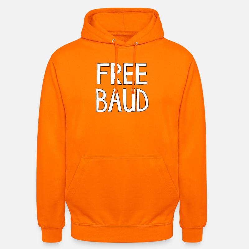 BAUD LIBRE - Sweat-shirt à capuche unisexe - orange