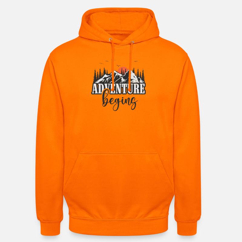Das Abenteuer beginnt - Unisex Hoodie - Orange