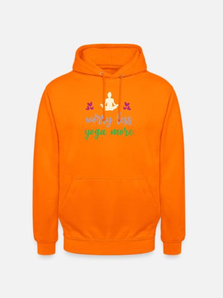 Worry Less Yoga More - Unisex Hoodie - orange