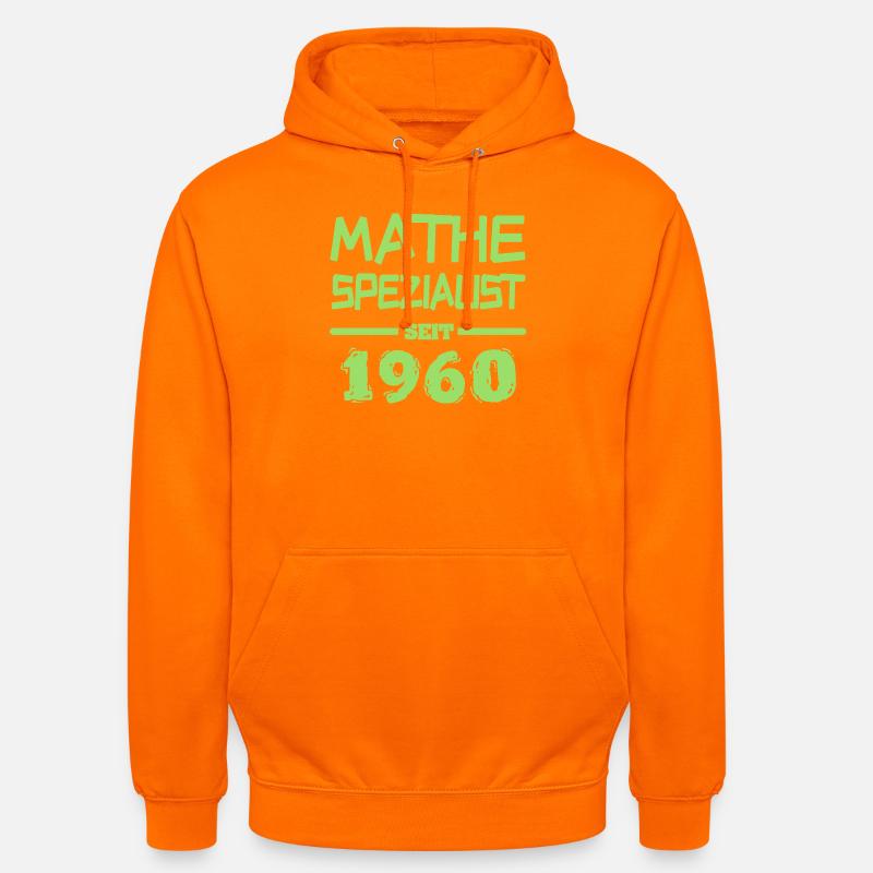 Math 1960 - Sweat-shirt à capuche unisexe - orange