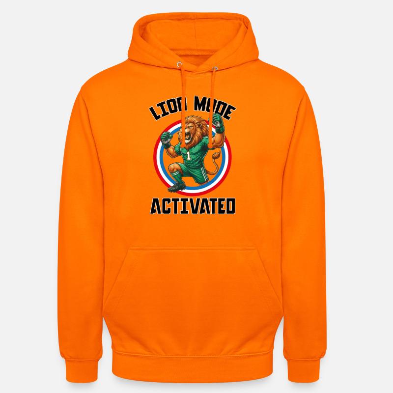 LionModeA - Sweat-shirt à capuche unisexe - orange