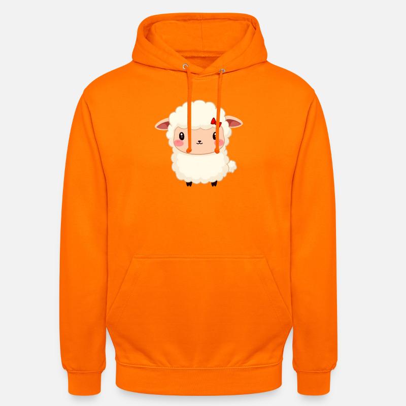 Mouton - Sweat-shirt à capuche unisexe - orange